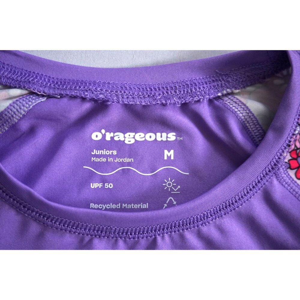 O'Rageous Juniors' Printed True Long Sleeve Rash Guard & Boardshorts - Sz M/L - Picture 5 of 7